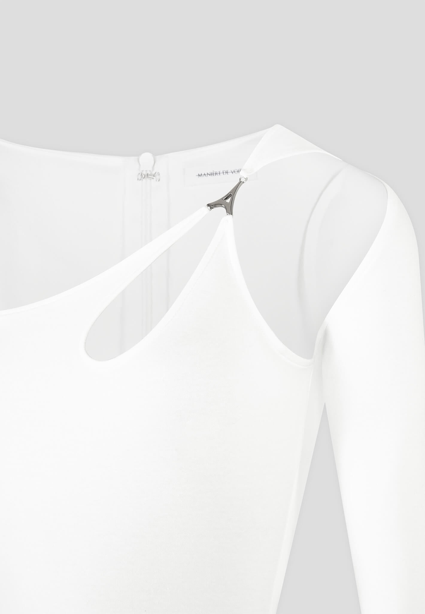 Eiffel Chain Detail Jumpsuit - Off White