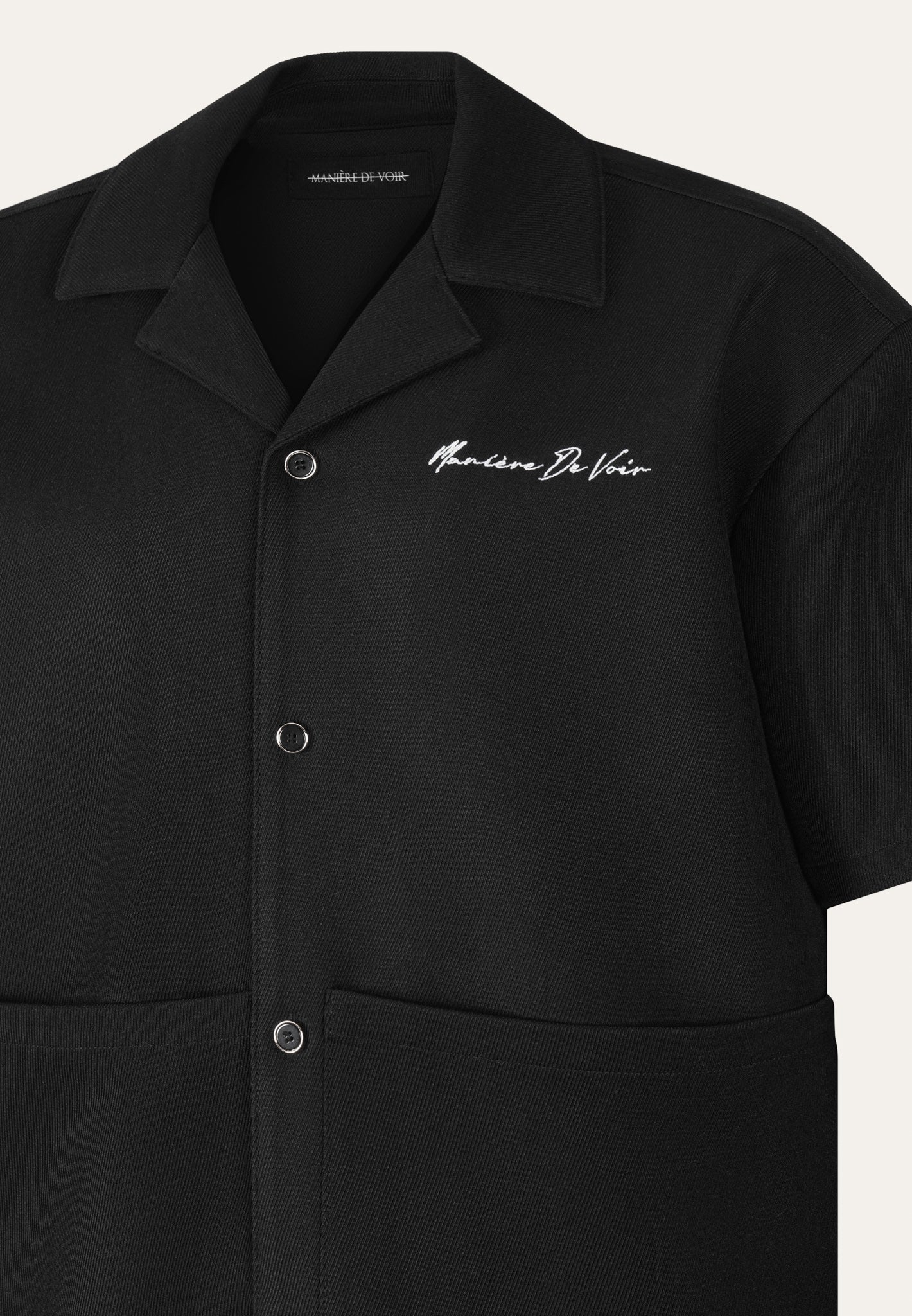 Eiffel Twill Shirt - Black