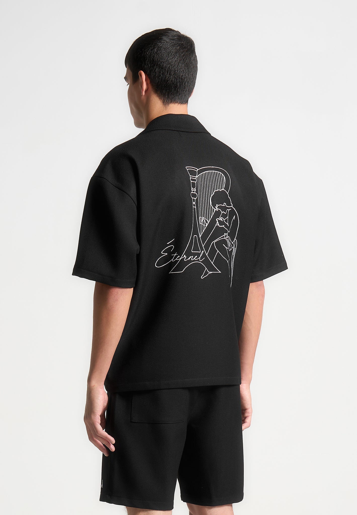 Eiffel Twill Shirt - Black