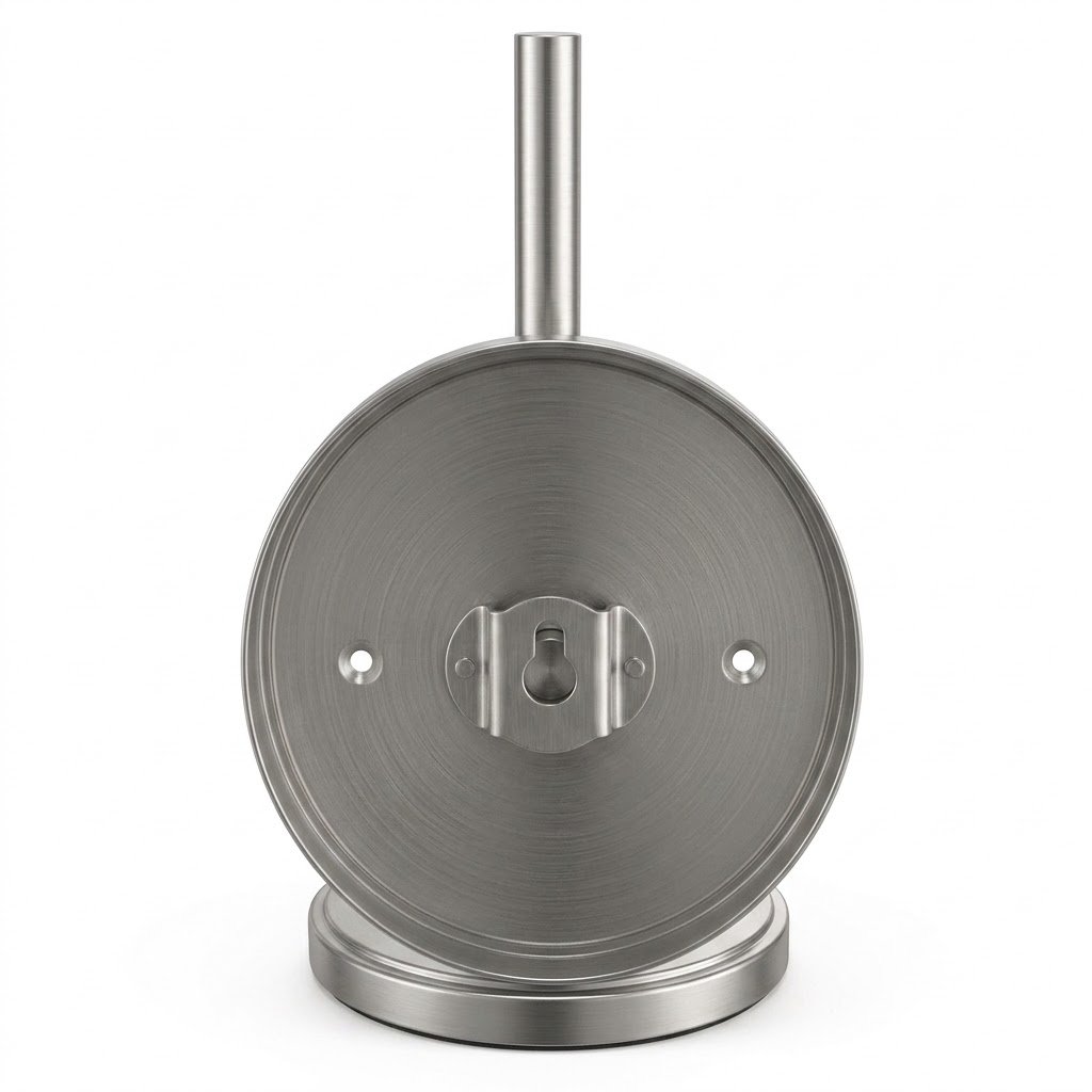 NEXIIRO Freestanding Stainless Steel Toilet Paper Holder Stand & Storage Tower - Image 4