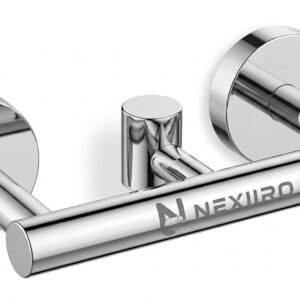 NEXIIRO Wall Mounted Stainless Steel Double Roll Toilet Paper Holder