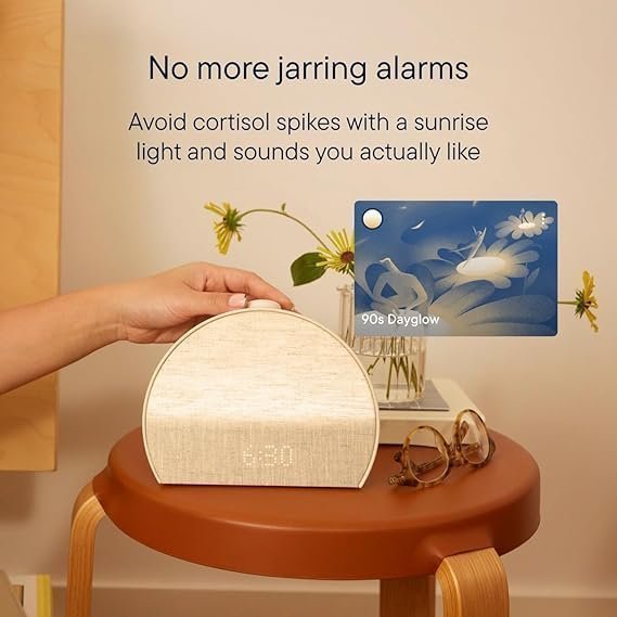 Hatch Restore 3 Sunrise Alarm Clock, Sound Machine, Smart Light (Putty) – White Noise, Screen-Free Sleep Routine - Image 3
