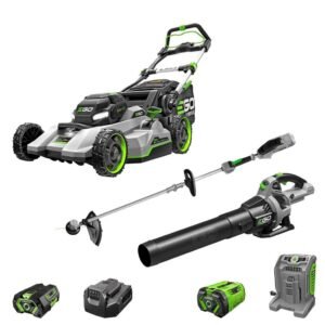 EGO Power+ 800 Series 21 in. 56 V Self-Propelled Lawn Mower with String Trimmer & Blower Kit
