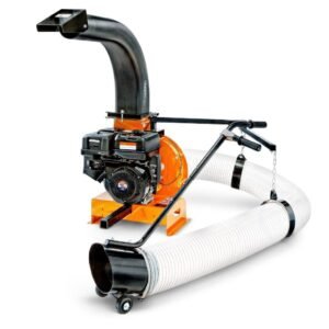 SuperHandy Truck Loader Leaf Vacuum – 15HP Electric Start Engine, Serrated Metal Impeller, Hitch or Tailgate Mount