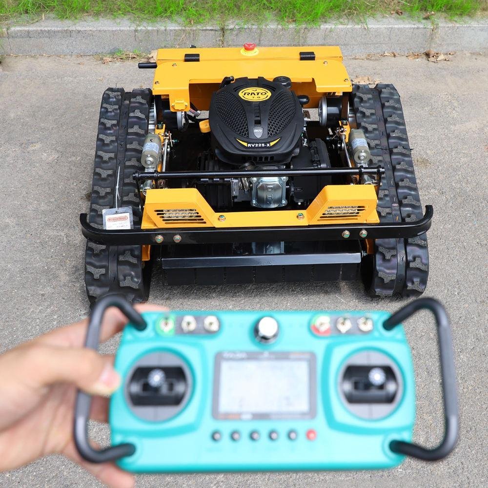 Infront All Season Tracked Remote Control Grass Cutter with Snow Shovel Attachment - Image 2