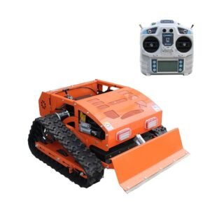 Infront All Season Tracked Remote Control Grass Cutter with Snow Shovel Attachment